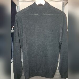 Zara Men's Charcoal Crewneck Sweater